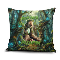 Brr Brr Patapim Pillow Cover Glowing Heart and Magical Tree Roots in Enchanted Woods