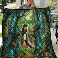 Brr Brr Patapim Quilt Glowing Heart and Magical Tree Roots in Enchanted Woods