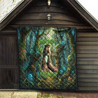 Brr Brr Patapim Quilt Glowing Heart and Magical Tree Roots in Enchanted Woods