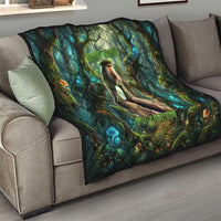 Brr Brr Patapim Quilt Glowing Heart and Magical Tree Roots in Enchanted Woods