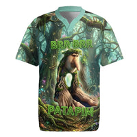 Brr Brr Patapim Rugby Jersey Glowing Heart and Magical Tree Roots in Enchanted Woods
