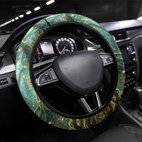 Brr Brr Patapim Steering Wheel Cover Glowing Heart and Magical Tree Roots in Enchanted Woods