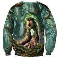 Brr Brr Patapim Sweatshirt Glowing Heart and Magical Tree Roots in Enchanted Woods