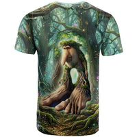 Brr Brr Patapim T Shirt Glowing Heart and Magical Tree Roots in Enchanted Woods