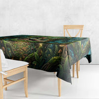 Brr Brr Patapim Tablecloth Glowing Heart and Magical Tree Roots in Enchanted Woods