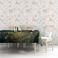 Brr Brr Patapim Tablecloth Glowing Heart and Magical Tree Roots in Enchanted Woods