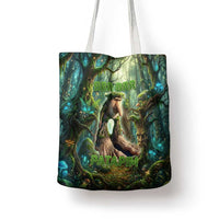 Brr Brr Patapim Tote Bag Glowing Heart and Magical Tree Roots in Enchanted Woods