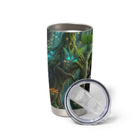 Brr Brr Patapim Tumbler Cup Glowing Heart and Magical Tree Roots in Enchanted Woods