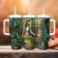 Brr Brr Patapim Tumbler With Handle Glowing Heart and Magical Tree Roots in Enchanted Woods