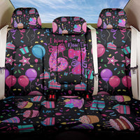 7th Birthday Girl Back Car Seat Cover with Cake Balloons Confetti and I Was 6 Now I'm 7
