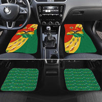 Bolivia Flag Color Car Mats with National Crest, Andean Pattern and Condor Graphic