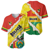 Bolivia Vamos La Verde Baseball Jersey with Flag Colors and National Football Crest