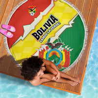 Bolivia Vamos La Verde Beach Blanket with Flag Colors and National Football Crest