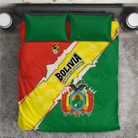 Bolivia Vamos La Verde Bedding Set with Flag Colors and National Football Crest
