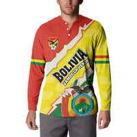 Bolivia Vamos La Verde Button Sweatshirt with Flag Colors and National Football Crest