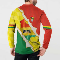 Bolivia Vamos La Verde Button Sweatshirt with Flag Colors and National Football Crest