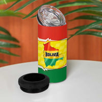 Bolivia Vamos La Verde 4 in 1 Can Cooler Tumbler with Flag Colors and National Football Crest