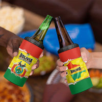 Bolivia Vamos La Verde 4 in 1 Can Cooler Tumbler with Flag Colors and National Football Crest