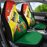 Bolivia Vamos La Verde Car Seat Cover with Flag Colors and National Football Crest