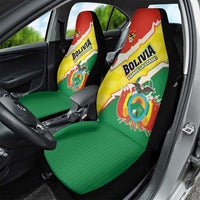 Bolivia Vamos La Verde Car Seat Cover with Flag Colors and National Football Crest