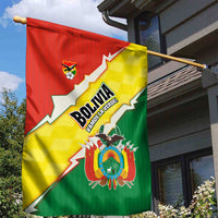 Bolivia Vamos La Verde Garden Flag with Flag Colors and National Football Crest