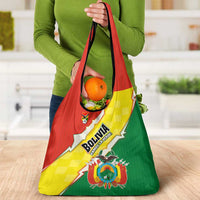 Bolivia Vamos La Verde Grocery Bag with Flag Colors and National Football Crest