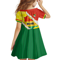 Bolivia Vamos La Verde Kid Short Sleeve Dress with Flag Colors and National Football Crest