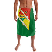 Bolivia Vamos La Verde Lavalava with Flag Colors and National Football Crest