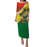 Bolivia Vamos La Verde Puletasi with Flag Colors and National Football Crest