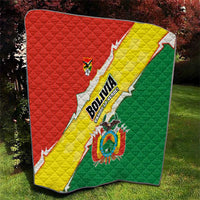 Bolivia Vamos La Verde Quilt with Flag Colors and National Football Crest