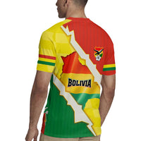 Bolivia Vamos La Verde Rugby Jersey with Flag Colors and National Football Crest