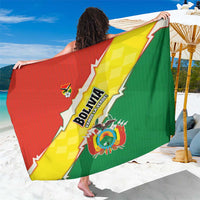 Bolivia Vamos La Verde Sarong with Flag Colors and National Football Crest
