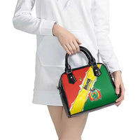 Bolivia Vamos La Verde Shoulder Handbag with Flag Colors and National Football Crest