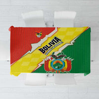 Bolivia Vamos La Verde Tablecloth with Flag Colors and National Football Crest