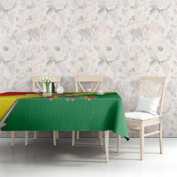 Bolivia Vamos La Verde Tablecloth with Flag Colors and National Football Crest