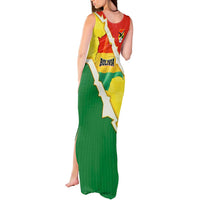 Bolivia Vamos La Verde Tank Maxi Dress with Flag Colors and National Football Crest