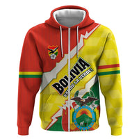 Bolivia Vamos La Verde Zip Hoodie with Flag Colors and National Football Crest