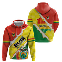 Bolivia Vamos La Verde Zip Hoodie with Flag Colors and National Football Crest
