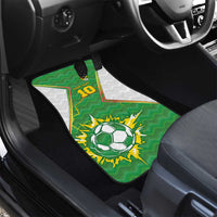 Bolivia La Verde Soccer Car Mats with Number and Flaming Ball Graphic TS04