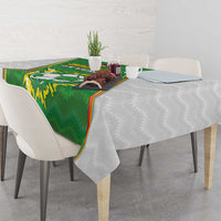 Bolivia La Verde Soccer Tablecloth with Number and Flaming Ball Graphic