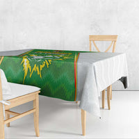 Bolivia La Verde Soccer Tablecloth with Number and Flaming Ball Graphic