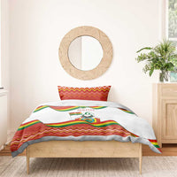 Bolivia Independence Day Bedding Set with Flag Colors and August 6 Celebration Design