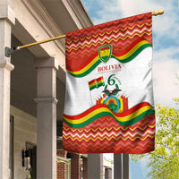 Bolivia Independence Day Garden Flag with Flag Colors and August 6 Celebration Design