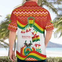 Bolivia Independence Day Hawaiian Shirt with Flag Colors and August 6 Celebration Design