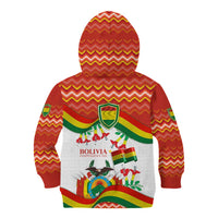 Bolivia Independence Day Kid Hoodie with Flag Colors and August 6 Celebration Design