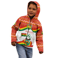 Bolivia Independence Day Kid Hoodie with Flag Colors and August 6 Celebration Design