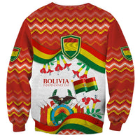 Bolivia Independence Day Sweatshirt with Flag Colors and August 6 Celebration Design