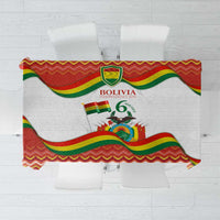 Bolivia Independence Day Tablecloth with Flag Colors and August 6 Celebration Design