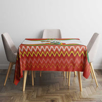 Bolivia Independence Day Tablecloth with Flag Colors and August 6 Celebration Design