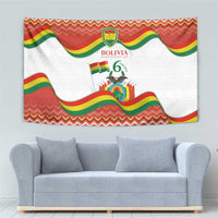Bolivia Independence Day Tapestry with Flag Colors and August 6 Celebration Design
